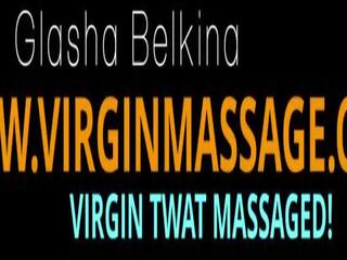 Glasha belkina, sensationell flirty jungfrau lesbisch massage