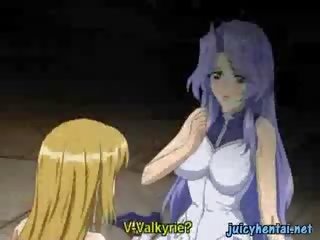 Extraordinary anime blondýnka transsexuál vrtání a mokrý kočička