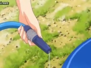 Animen teenie älskar hård sticka inuti