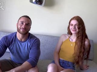 Popular hairy hunk produces grand petite red head hooker cum on his big dick
