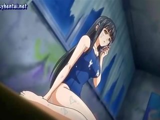 Bewitching Anime babe Gives Oral In Group