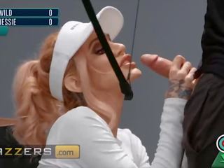 Brazzers - Intense Archery Match With Smoking terrific Sarah Jessie and Zac Wild End Up Fucking