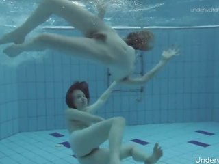 Two marvellous Hairy Beauties Underwater