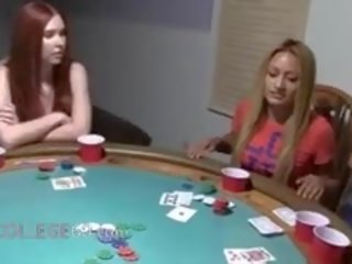 Young girls copulating on poker night