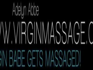 Russisch teenie adelyn abbe krijgt maagd massage porno shows