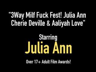 3way milf jebemti fest! julia ann cherie deville & aaliyah ljubezen