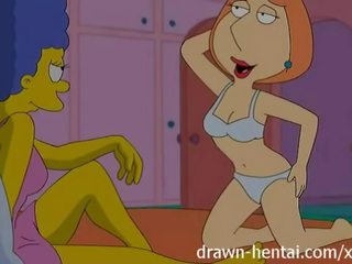 Lésbica hentai - lois griffin e marge simpson