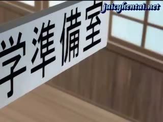 無盡 褐髮女郎 得到 性交 硬