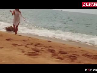 Doeprojects - Angel Piaff desiring Czech honey Outdoor cock Sucking on the Beach - Letsdoeit