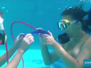 Swimming and fucking babes Minnie Manga and Candy sex film vids