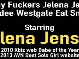 Fitte fuckers jelena jensen & sandee westgate spise mus!